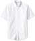 Amazon Essentials Men's Slim-Fit Short-Sleeve Pocket Oxford Shirt, White, XS