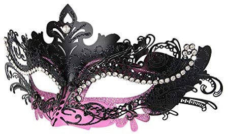 Hoshin Maskerade Maske, Karneval Dekorationen Venezianische Masken für Frauen (Lila & Schwarz)