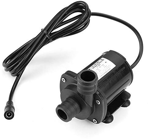 Mini bomba de agua sin escobillas de velocidad ajustable de 12 V, bomba de agua sumergible de bajo ruido DC para estanque, acuario, tanque de peces