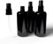 Naturellia 2 x 100 ml Purple Glass Empty Bottle with Spray Attachment Atomiser - for Organic Preservation + Writeable Sticker