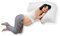 AirComfort Extra gefüllt – V-förmiges Boomerang-Kissen – Orthopädische Unterstützung für Schwangerschaft, Mutterschaft, Stillen und Rücken