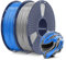 SUNLU ABS Filament 1.75 mm Bündeln, 3D Drucker Filament 0,9kg*2, Hoch Temperaturbeständiges ABS 3D Druckfilament, Hohe Festigkeit Schlagfest, 1 kg pro Spule, 2 Rollen, Grau+Blau