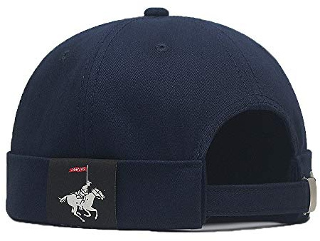 YAMEE Docker-Cap Herren mütze Docker Mütze Seemannsmütze Hafenmütze Bikercap Basecap ganzjährig Tragbar Hat Brimless Hat Rolled Cuff Harbour Hat