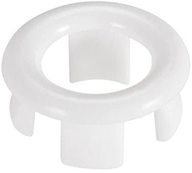 sourcing map Lot de 6 bouchons de trop-plein pour lavabo - Blanc