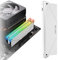 EZDIY-FAB 5 V ARGB Memory Kühler DDR Heatsink für DIY PC Game MOD DDR3 DDR4 - Weiß - 1 Pack