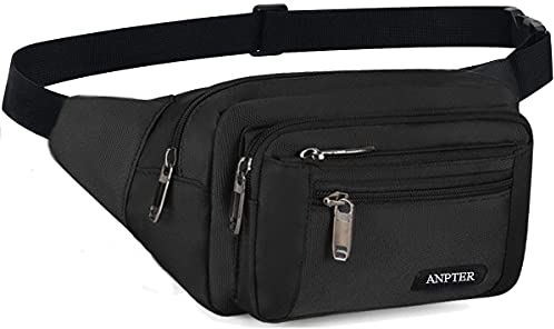 Banane Homme Sac Bananesacs Femme Bananes de Randonnée Sacoche Bandoulière Sac de Ceinture Outdoor Sport Waist Pack Fanny Pack(Noir Sac Banane)