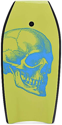 DREAMADE Bodyboard mit 90 cm Sicherheitsleine, bis zu 85kg belastbar, Surfbrett aus XPE & HDPE &EPS, Surfboard für Erwasche & Kinder ab 14, 105x51x6cm (Grün)
