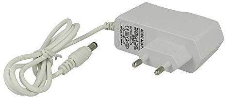 Planetitaly alimentatore trasformatore da 230V a 12V 1A telecamere DVR luci lampade LED IP44 colore bianco