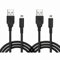 3DS 2DS DSi - Cavo per caricabatterie, 2 pezzi, 1,2 m, per Nintendo New 3DS XL/New 3DS/3DS XL/3DS/New 2DS XL/New 2DS/2DS XL/2DS/DSi/DSi XL, colore: Nero