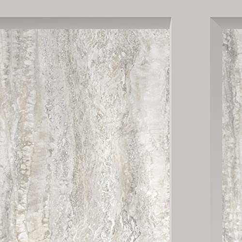 Muriva Eterna Marble Panel Taupe Wallpaper 186502 - Wooden Panel Granite Stone