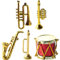 5pcs Modell Mini Instrument Saxophon Miniatur Trompete Musical Schmücken Instrumente Layout Klassische Ornament Flöte