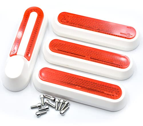 myBESTscooter - Juego de Cubiertas de Rueda Lateral con reflectores para Patinete eléctrico Xiaomi M365 Pro 1S Essential Pro2 Mi3
