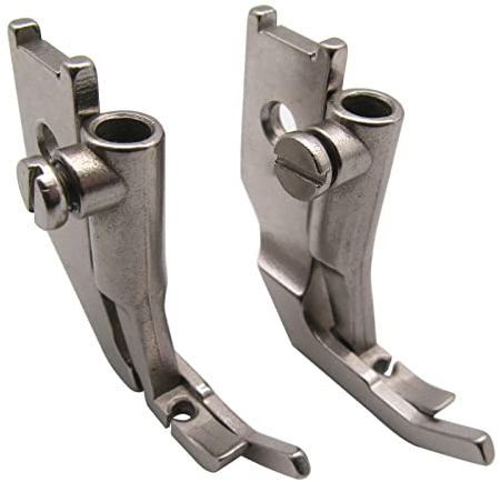 CKPSMS Marke: schmaler Reißverschlussfuß rechts und links, #KP-19268+KP-19269, kompatibel mit/Ersatz für Pfaff Marke 145 335 545 1245 (rechts + linker Reißverschluss)