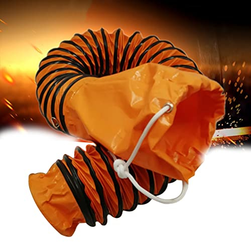 DOZPAL Flexibler Belüftungsschlauch, PVC-isolierter Teleskopkanal, 10 m/32 Fuß Belüftung, Abluftführung für Fabriken, Keller, Bauernhöfe, Labor, Tunnel,35cm