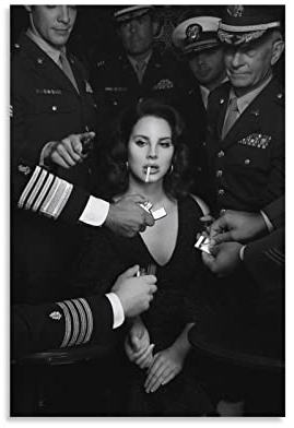 NANXIANG Lana Del Rey Klassisches Poster Amerikanische weibliche Sängerin Wandkunst Bild Malerei Poster Leinwand Druck Pos