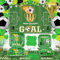 Inspireyee Football Party Decorations Football party supplies Football Theme Tableware Set Supplies Football Theme Table cover Happy Birthday backdrop Favors Sports Theme for 20 Guests (Soccer-BJB)