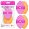 Real Techniques Puff à poudre 2 en 1 Miracle, pouf à maquillage double face, taille normale, bande élastique réversible, éponge de maquillage à pointe précise et poudreuse,2 unités