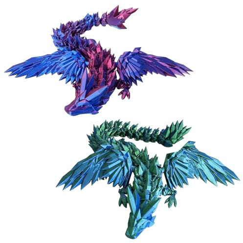SPERMUOY 3D Druck Drache,Beweglicher Drachen Spielzeug 3D Gedrucktes Geheimnisvolle Drache 3D Druck Drache,Beweglicher Drachen Spielzeug 3D Gedrucktes Geheimnisvolle Drache