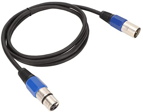 Cordon XLR Mâle à Femelle, Câble de Microphone XLR Mâle à Femelle à 3 Broches en Cuivre plaqué Argent pour Lumières DMX pour Microphone