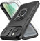 Giolus for iPhone 14 Case with Slide Camera Cover + 2 Pack Screen Protector, Military Shockproof Full Body Protective Rugged Phone Case, Built in 360° Ring Holder Kickstand, Black