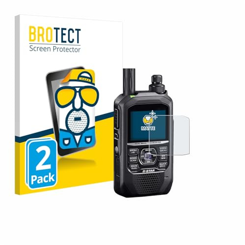 BROTECT Entspiegelungs-Schutzfolie für Icom ID-50E (2 Stück) Matte Displayschutz-Folie, Anti-Reflex, Anti-Fingerprint