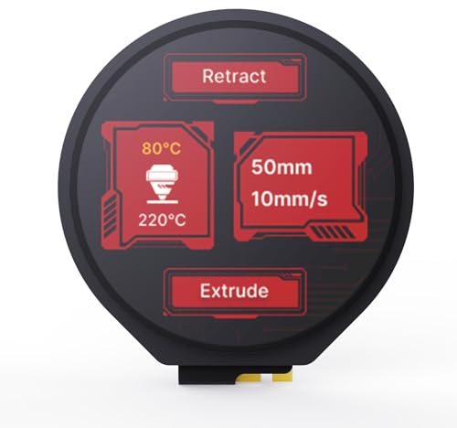 BIGTREETECH KNOMI UI 2 Touch Screen Display 1.28 inch Multi-Color LCD Perfect for Voron StealthBurner(not for A1/P1/X1)Support EBB SB2240/SB2209 CAN Klipper OTA firmware Upgrade 3D Printer Parts