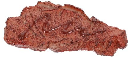 Simuliertes Steak Spielzeug gekochtes Roastbeef-Fleisch mha plüsch Tierfutter vorgeben Modelle Simulation Steak-Dekor Plastiksteak Puzzle schmücken Zubehör Requisiten Kind