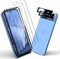 Yiunssy Protector de Pantalla para Google Pixel 8A Templado + Google Pixel 8A Protector de Lente de Cámara,[3+2 Piezas] Antihuellas/9H Dureza,HD Vidrio Templado para Google Pixel 8A Cristal Templado