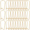 SOFPLATE 120Pcs Real 18K Gold Plated Stainless Steel Kidney Earring Hooks - Earring Findings - Gold