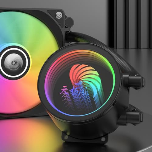 ARGB All in One Liquid CPU Cooler, 3X TUF Gaming 120mm ARGB Fans, for LGA 1700, 1200, 2066, 2011-3, 2011, 1156, 1155, 1151, 1150, AM5, AM4, AM3+, AM2+, FM2+, FM2