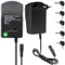 Retoo Universal AC Adapter 12V Netzteil mit 6 Austauschbare Spitzen auf DC 3V 4.5V 5V 6V 7.5V 9V 12V, Steckeradaptern Konverter Wechselrichter Ladegerät, Steckernetzteil, Universalnezteil, Ladekabel