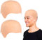 GTNCE 2 Stück Glatze aus Latex Perückenkappe, Glatze Perücke, Latex Glatzkappe Glatze Kappe Bald Cap Glatzenkappe, Glatze Mützen für Halloween, Cosplay, Kostüm Zubehör für Kinder und Erwachsene