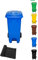 Jardin202 - Cubo de Basura 120 Litros con Pedal y Ruedas | Contenedor de Basura Robusto con PEDAL | 120 L + Bolsas (Azul)