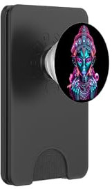 Futuristische Roboter Cyborg Göttin für Yoga, Nerds, Männer, Frauen PopSockets PopWallet für MagSafe