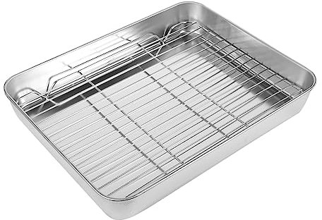 Cabilock Bandejas Para Hornear Bandeja Inoxidable Utensilios De Cocina Para Sartenes