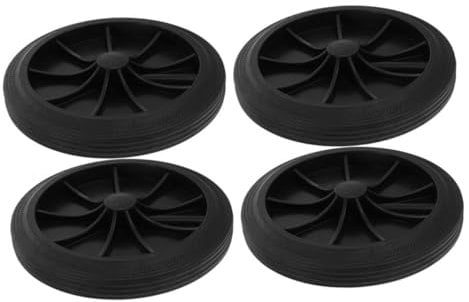 Hemobllo Garbage Can Mover Wheels 4pcs Replacement Parts for Trash Bin Noise-reducing Easy Rolling