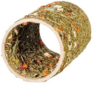 Túnel de Hierbas con Verduras para roedores, túneles de mordiscos, Conejos y hámsters, Juguetes para Conejillos de Indias, túnel para heno, hámster y Conejo, Accesorios para Conejillos de Indias