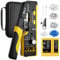 Proster Set di Crimpatura CAT7 Professionale con Design Passante 20 Connettori Schermati Tester di Rete Ricaricabile e Custodia Kit Completo per Reti ad Alta Velocità