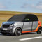 Halbgarage Autoabdeckung für Benz Smart Fortwo 2006-2025, Wasserdicht Sonnenschutz Thermomatten, Atmungsaktiv Autoplane Regen Sonne Schnee Auto Abdeckplane Abdeckung (Schwarz)