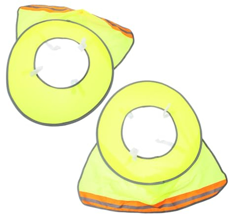 TOPBATHY 2 Stück Sonnenblende Für Bauhelme Schutzhelmvisier Sonnenschutz Für Bauhelme Nackenschutz Bauhelm Sonnenschutz Schutzhelm Sonnenschutz Schutzhelm Krempe Gelb