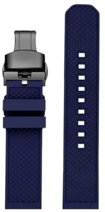 ewgrkba Hochwertiges Fluorkautschuk-Armband, Kompatibel Mit Tissot T-Sport Darth Vader T125617 T116617 T116 Herren, 22 Mm, Schnellverschluss-Armband(Blue black)