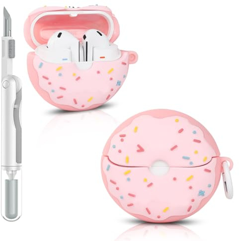 Funda para Samsung Galaxy Buds 3/3 Pro | para auriculares Galaxy Buds 3 FE (2025) | Funda protectora de carga de silicona | Diseño de piel de múltiples estilos | con kit de limpieza y mosquetón (PKTTQ
