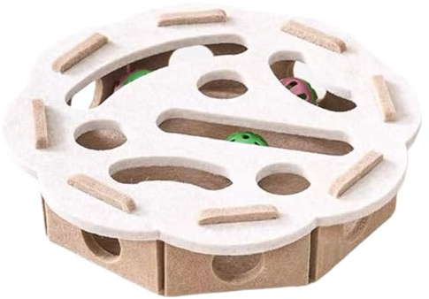 Interactive Puzzle Toy - Cat Maze Game for Backyard | Synthetic with Fun Play Design, Indoor Outdoor Exercise, Home Garden Patio Entertainment, Balcony Pet Activity Accessory, Engaging Training Tool