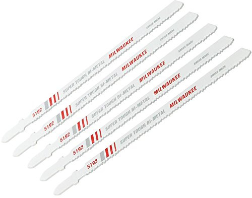 Milwaukee 48-42-5192 5-1/4-Inch, 14 Teeth per Inch, Bi-Metal Jig Saw Blades, 5-Pack