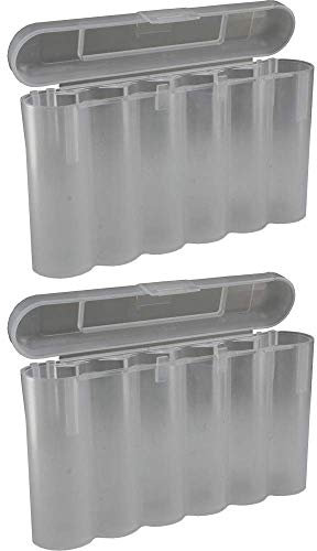 2 Clair 18650 et CR123 A 6 Support de Batterie étui de Rangement pour Piles 18650
