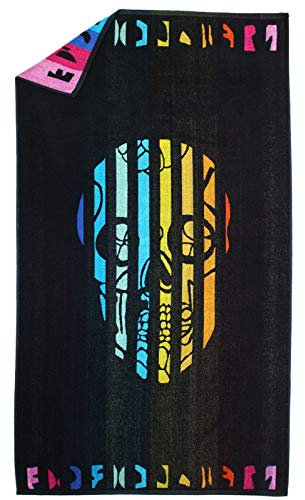 P.K. - Collection Strandtuch aus 100% Baumwolle - Strandhandtuch 90x165 cm Frottee Velours - Strandlaken hochwertiger Jacquard Druck (Skull) verschiedenen bunt