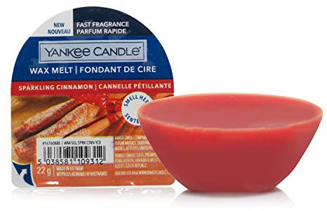 Yankee Candle Wax Melts | Sparkling Cinnamon | Up to 8 Hours of Fragrance | 1 Count