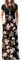 GRECERELLE Womens Maxi Dress Summer Casual Long Dresses for Ladies with Pockets (FP Rose Black, L)