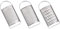 Indigo Soul 3 X Stainless Steel Mini Cheese Grater Slicer Zester Peeler Ginger Garlic Lemon Citrus Fine Handheld Grater for Kitchen