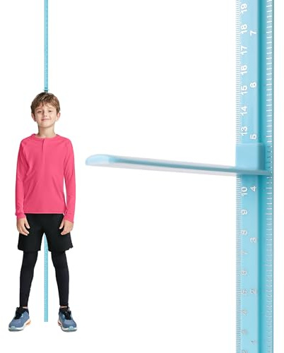 SNOPARD Wachstumstabelle für Babys, abnehmbare Wachstums-Messlatte für Kinder, 200,7 cm, Schiebe-Messlineal für Schule, Wanddekoration, Zimmer, Kinderzimmer, Spleißen der Höhenmessung für Kinder (blau